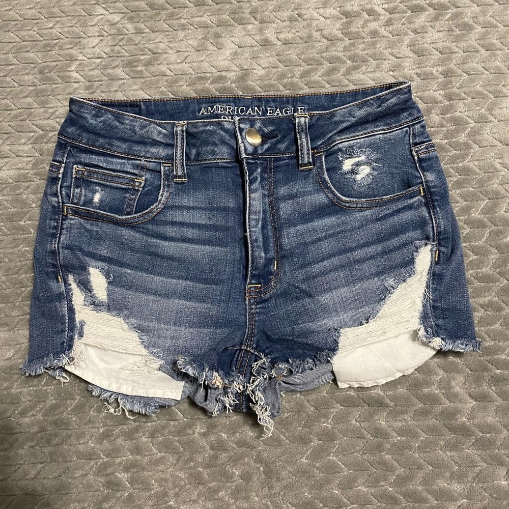 American Eagle Hi Rise Shortie Jeans